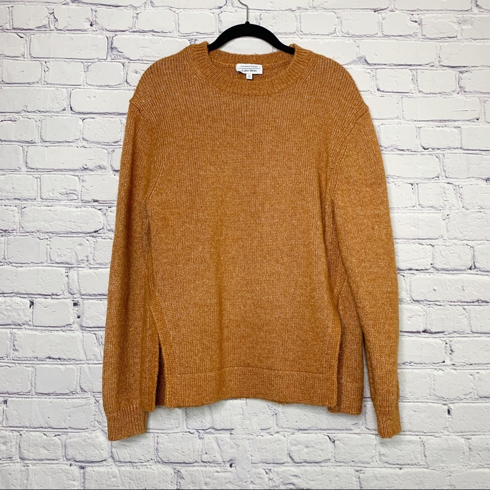 & Other Stories Burnt Orange Alpaca Crew Sweater